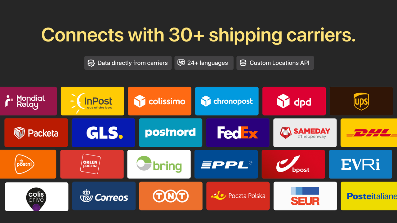 dhl ups access point dpd mondial relay chronopost fedex inpost