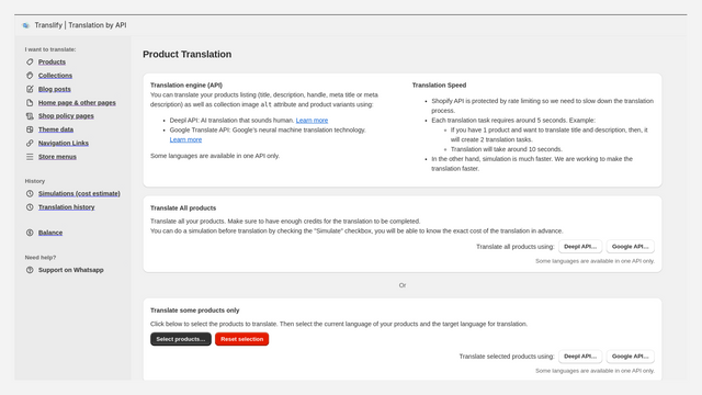 Translify | Translation by API