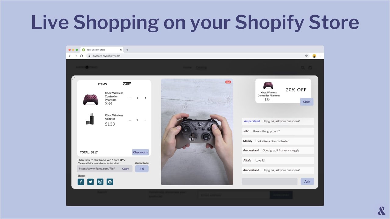 Live Shopping by Amperstand