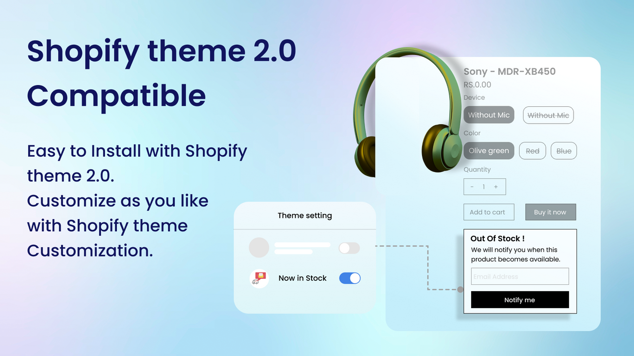 Shopify theme 2.0 compatible