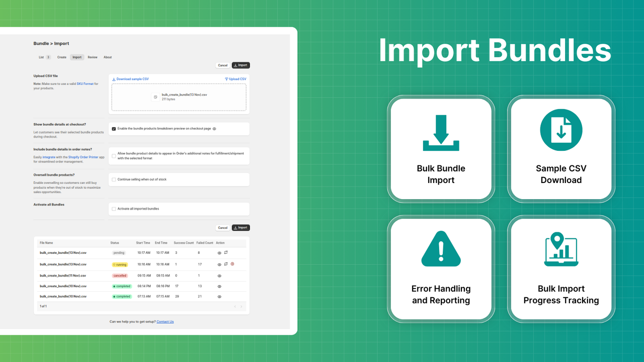 Import Product Bundles