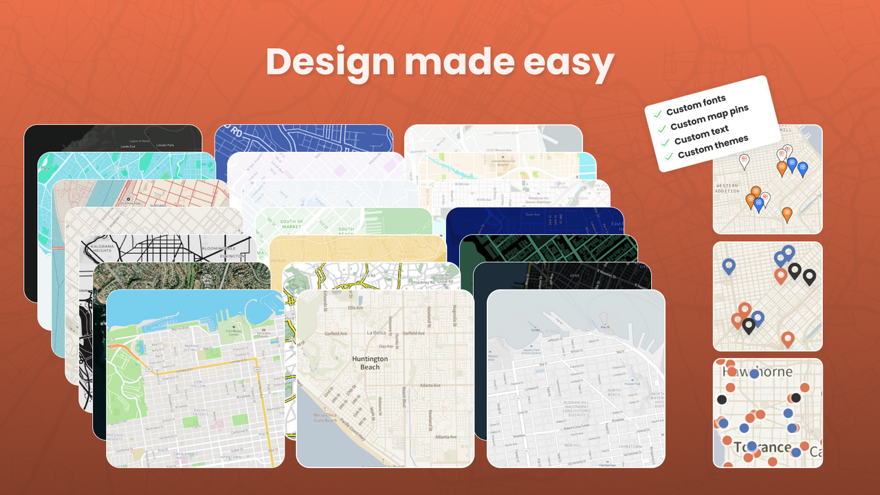 Design made easy - tons of customization options