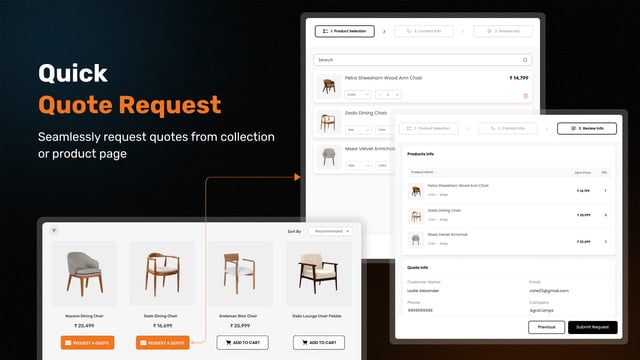 SB Request a Quote, Hide Price
