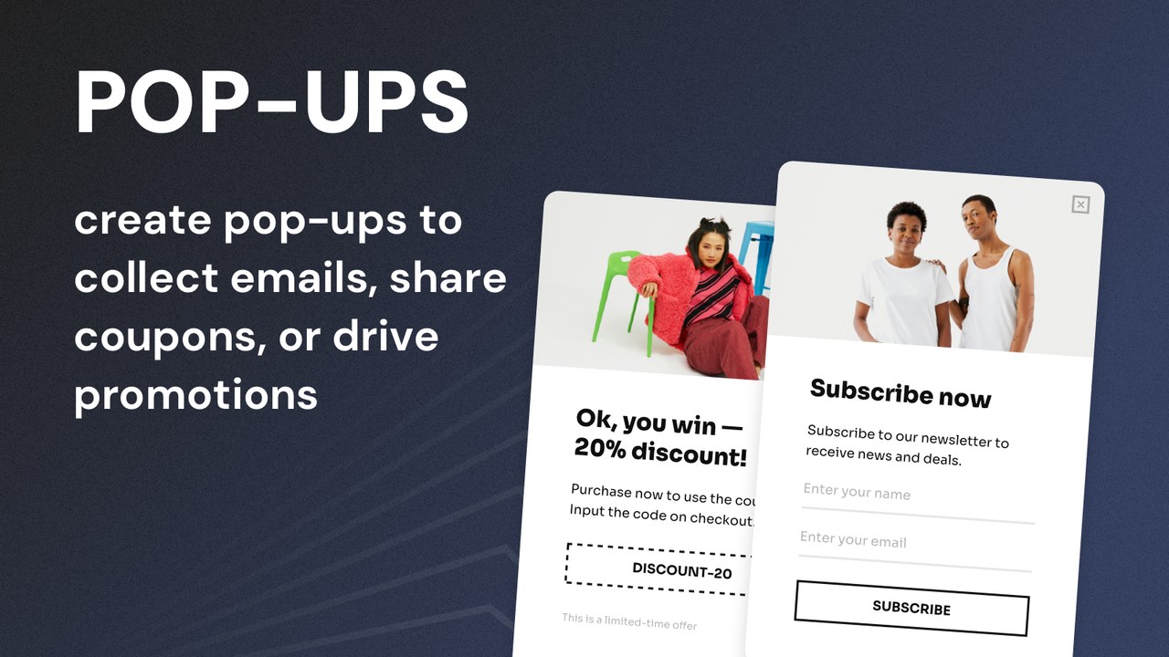 Email pop up / Newsletter pop up
